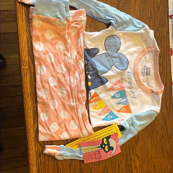 Disney Blue and Orange Pajama Sets with Fun Patterns - Picture 4 of 4
